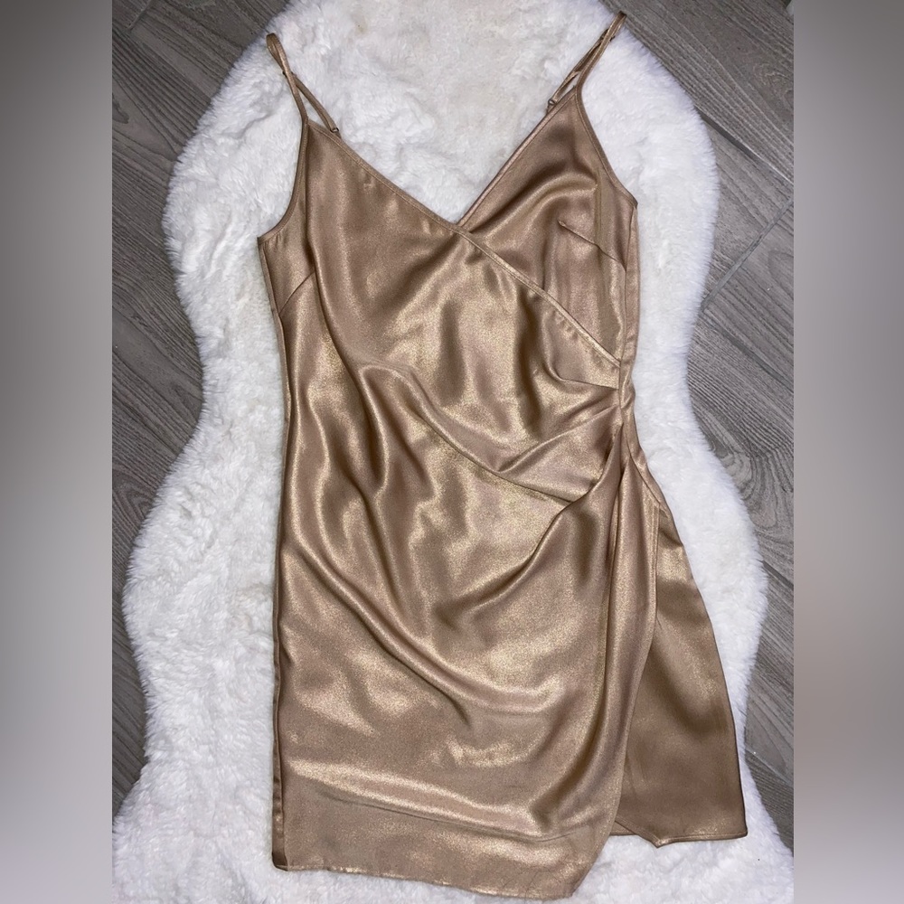 BCBGeneration Champagne Mini Dress